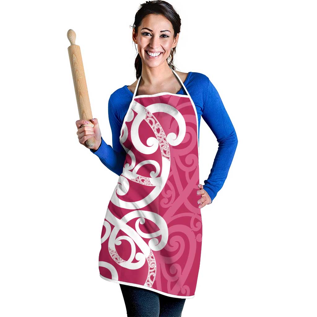 Breast Cancer Awareness Maori Apron Koru Kowhaiwhai - Vibe Hoodie