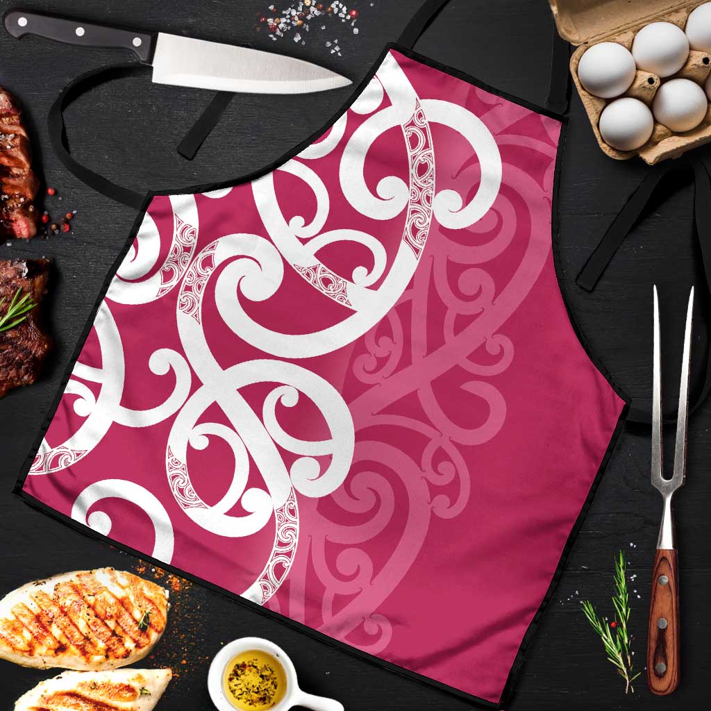 Breast Cancer Awareness Maori Apron Koru Kowhaiwhai - Vibe Hoodie