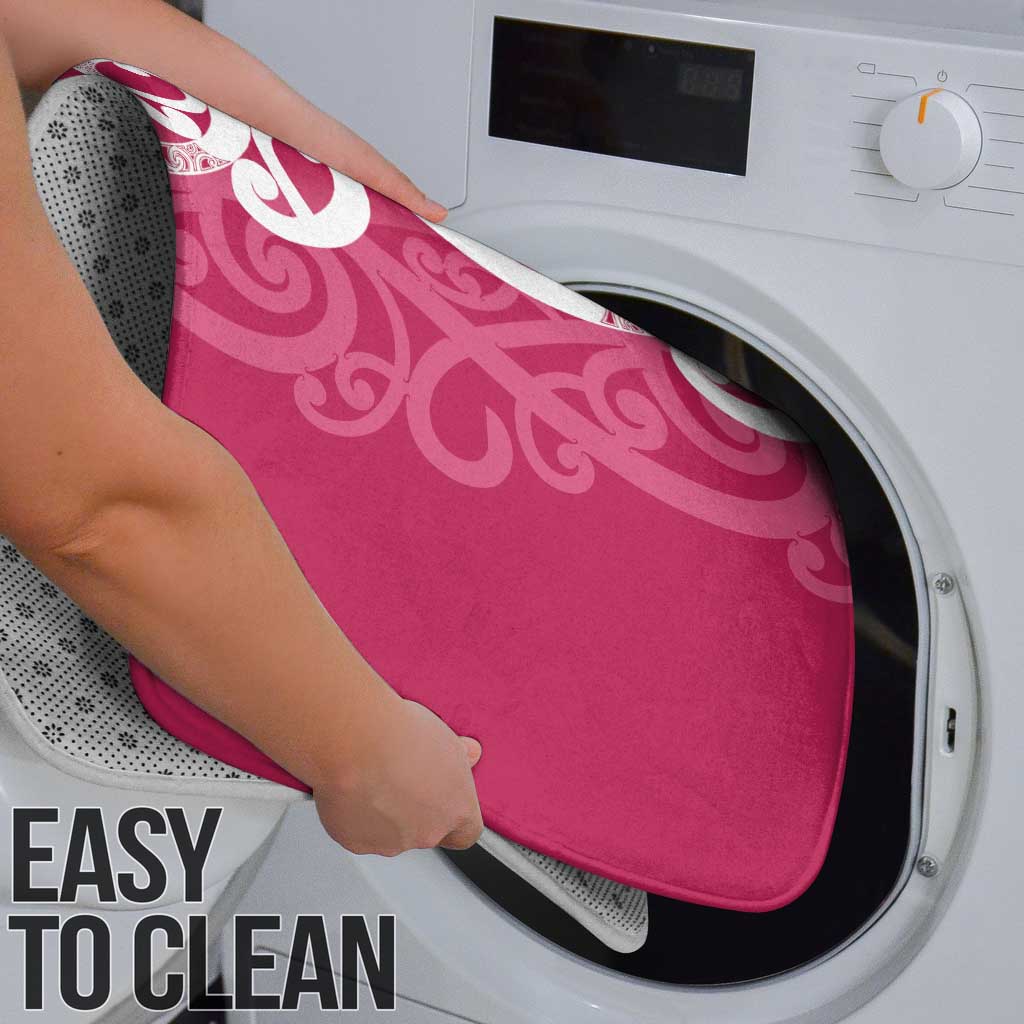 Breast Cancer Awareness Maori Bathroom Set Koru Kowhaiwhai - Vibe Hoodie