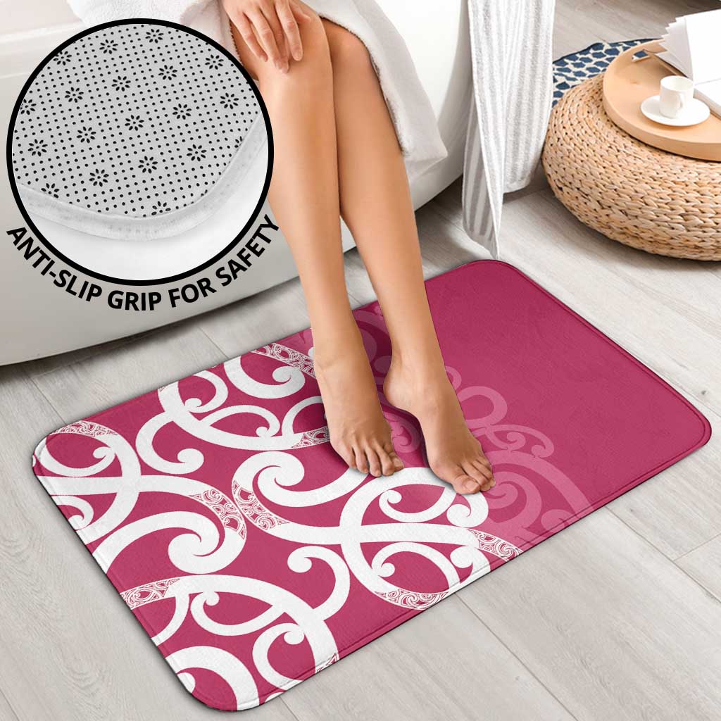 Breast Cancer Awareness Maori Bathroom Set Koru Kowhaiwhai - Vibe Hoodie