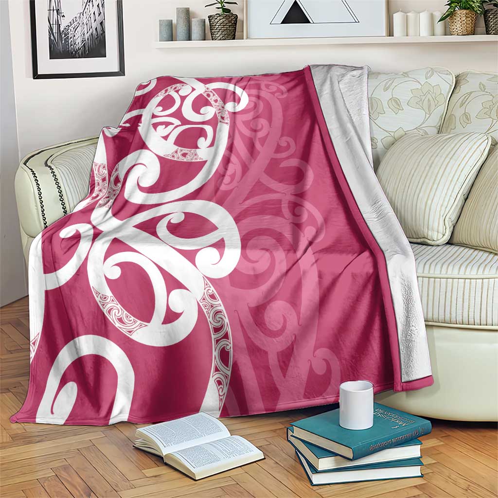 Breast Cancer Awareness Maori Blanket Koru Kowhaiwhai - Vibe Hoodie