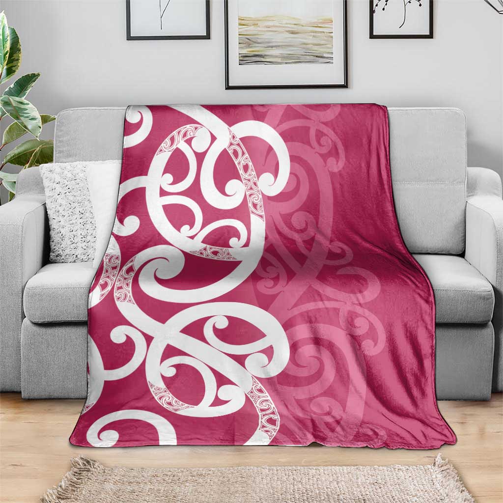Breast Cancer Awareness Maori Blanket Koru Kowhaiwhai - Vibe Hoodie