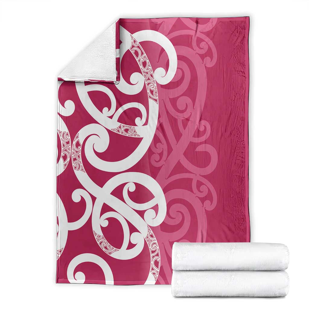 Breast Cancer Awareness Maori Blanket Koru Kowhaiwhai - Vibe Hoodie