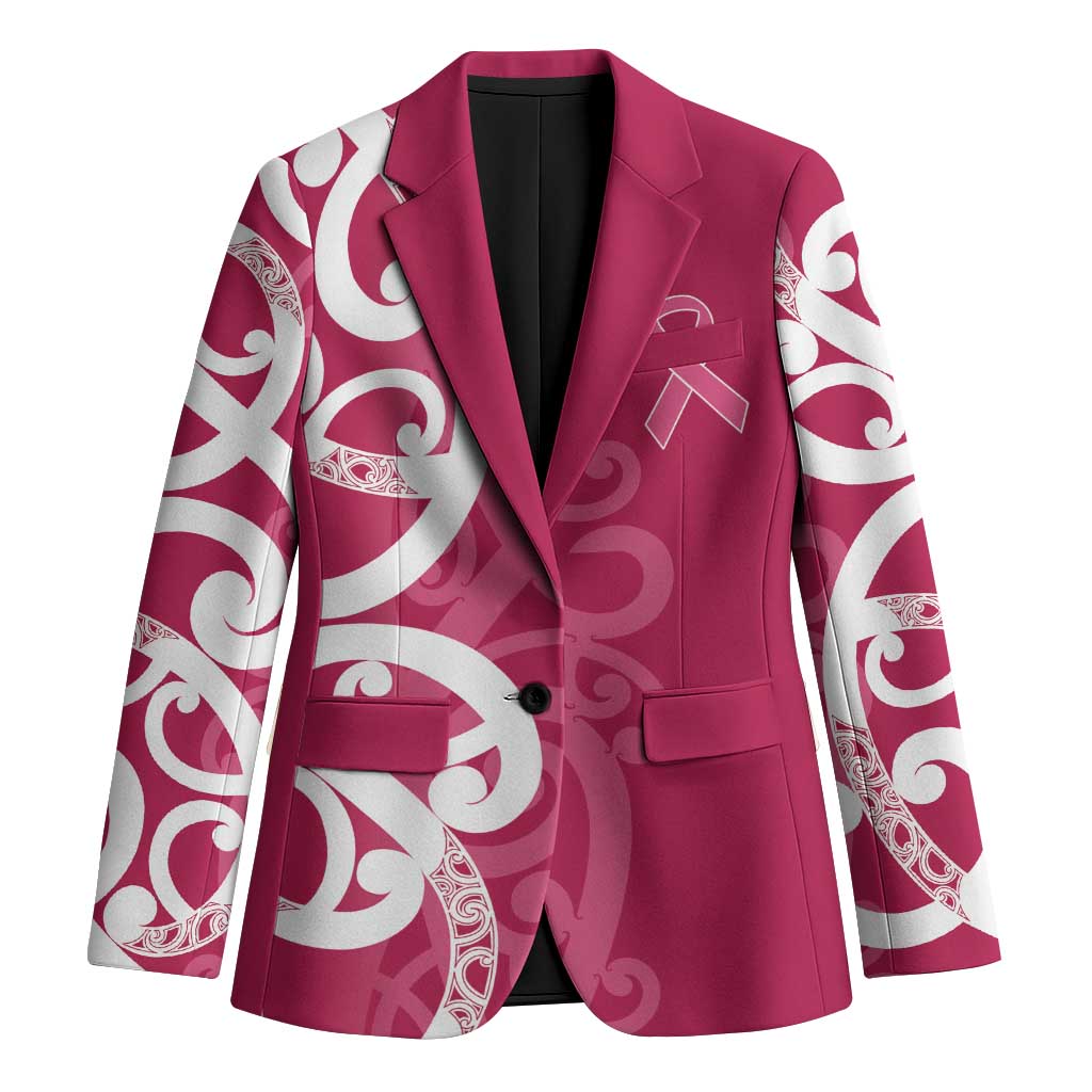 Breast Cancer Awareness Maori Blazer Koru Kowhaiwhai - Vibe Hoodie