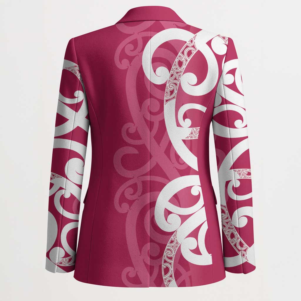 Breast Cancer Awareness Maori Blazer Koru Kowhaiwhai - Vibe Hoodie
