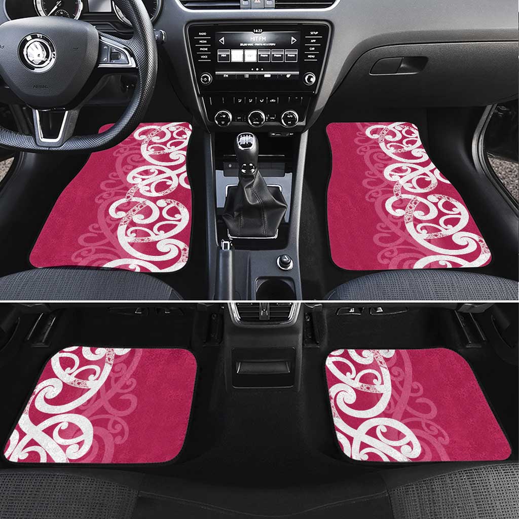 Breast Cancer Awareness Maori Car Mats Koru Kowhaiwhai - Vibe Hoodie