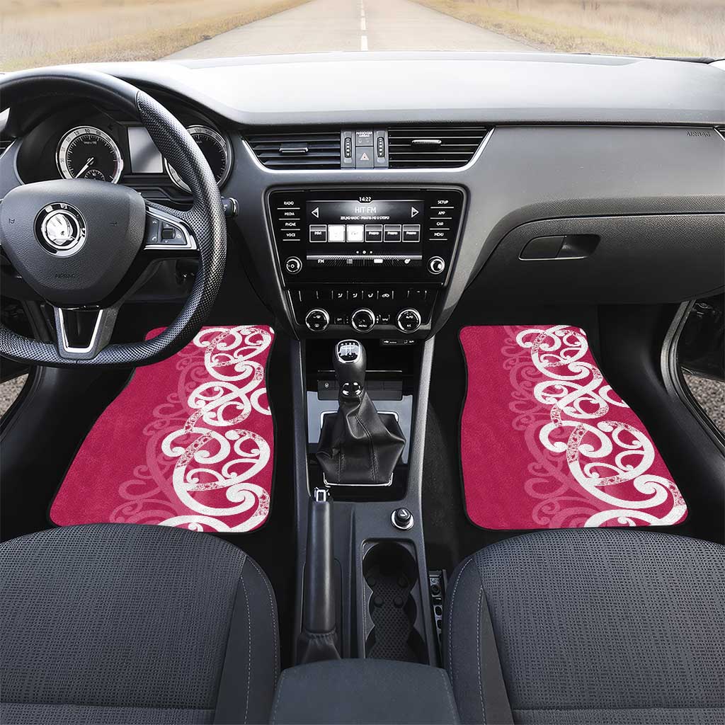 Breast Cancer Awareness Maori Car Mats Koru Kowhaiwhai - Vibe Hoodie