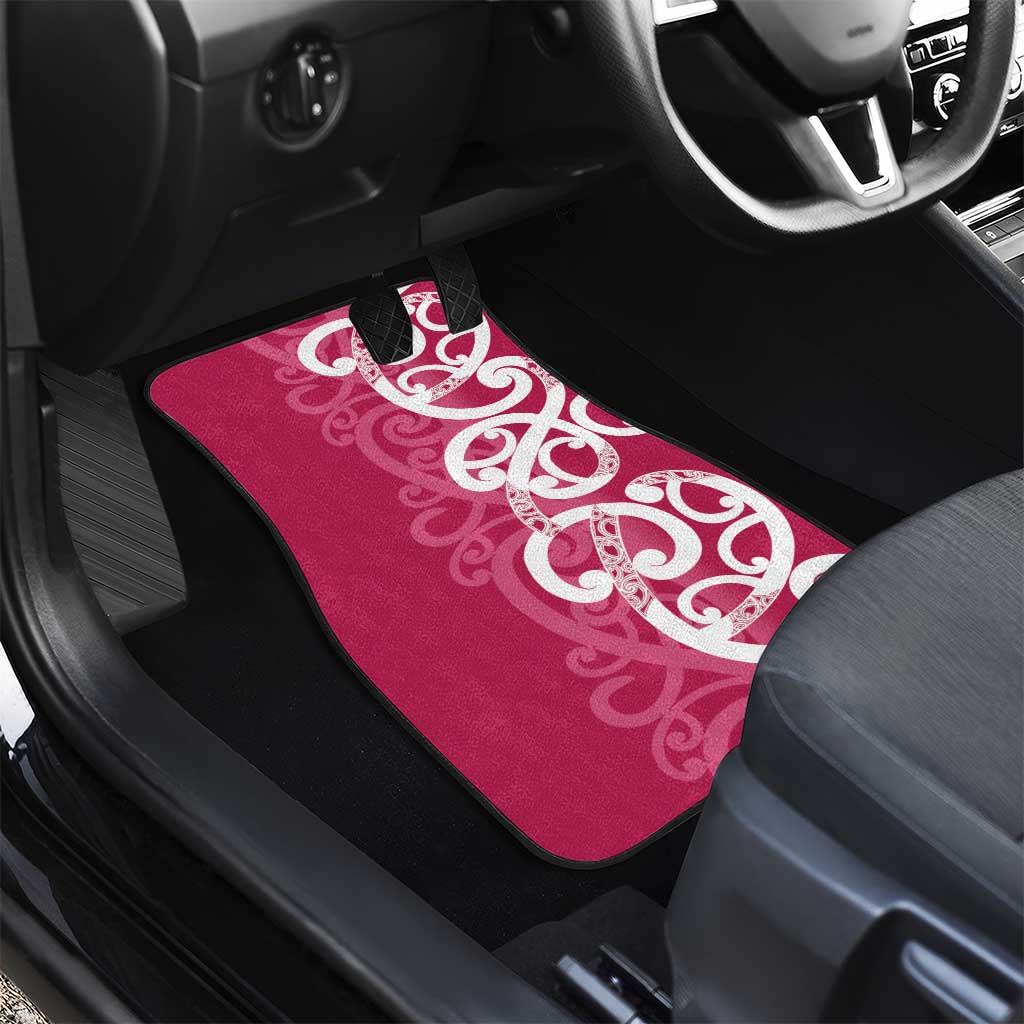 Breast Cancer Awareness Maori Car Mats Koru Kowhaiwhai - Vibe Hoodie