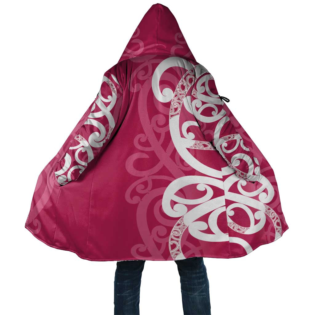 Breast Cancer Awareness Maori Cloak Koru Kowhaiwhai - Vibe Hoodie