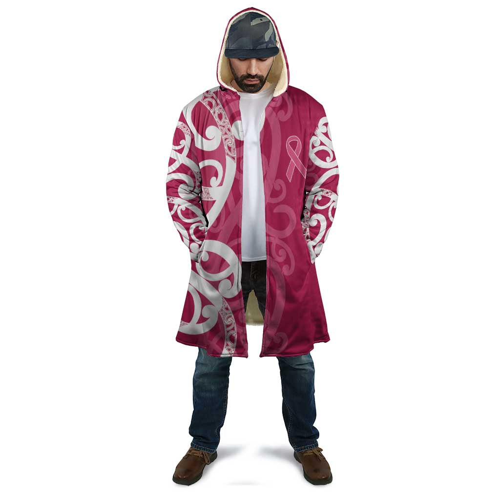 Breast Cancer Awareness Maori Cloak Koru Kowhaiwhai - Vibe Hoodie