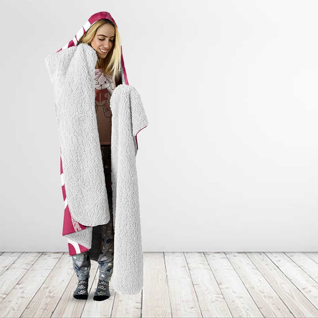 Breast Cancer Awareness Maori Hooded Blanket Koru Kowhaiwhai - Vibe Hoodie