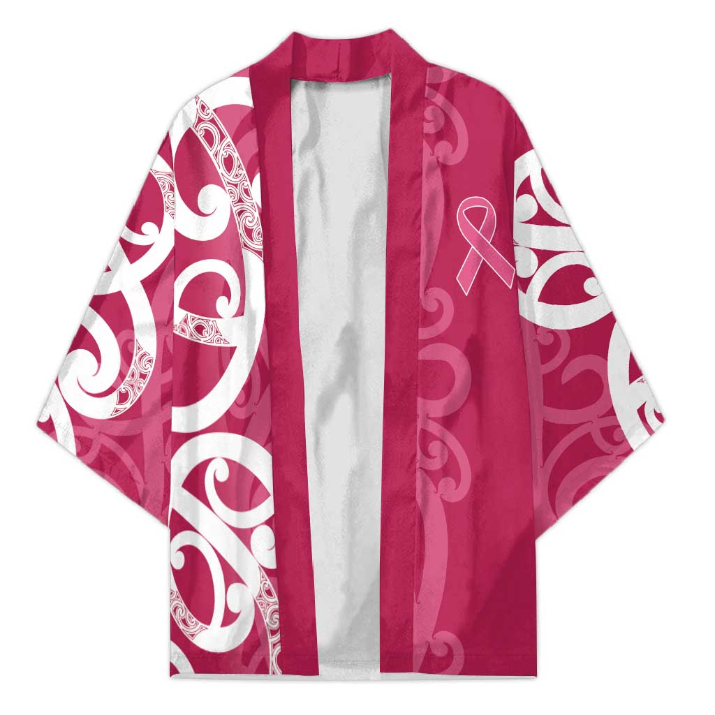 Breast Cancer Awareness Maori Kimono Koru Kowhaiwhai - Vibe Hoodie