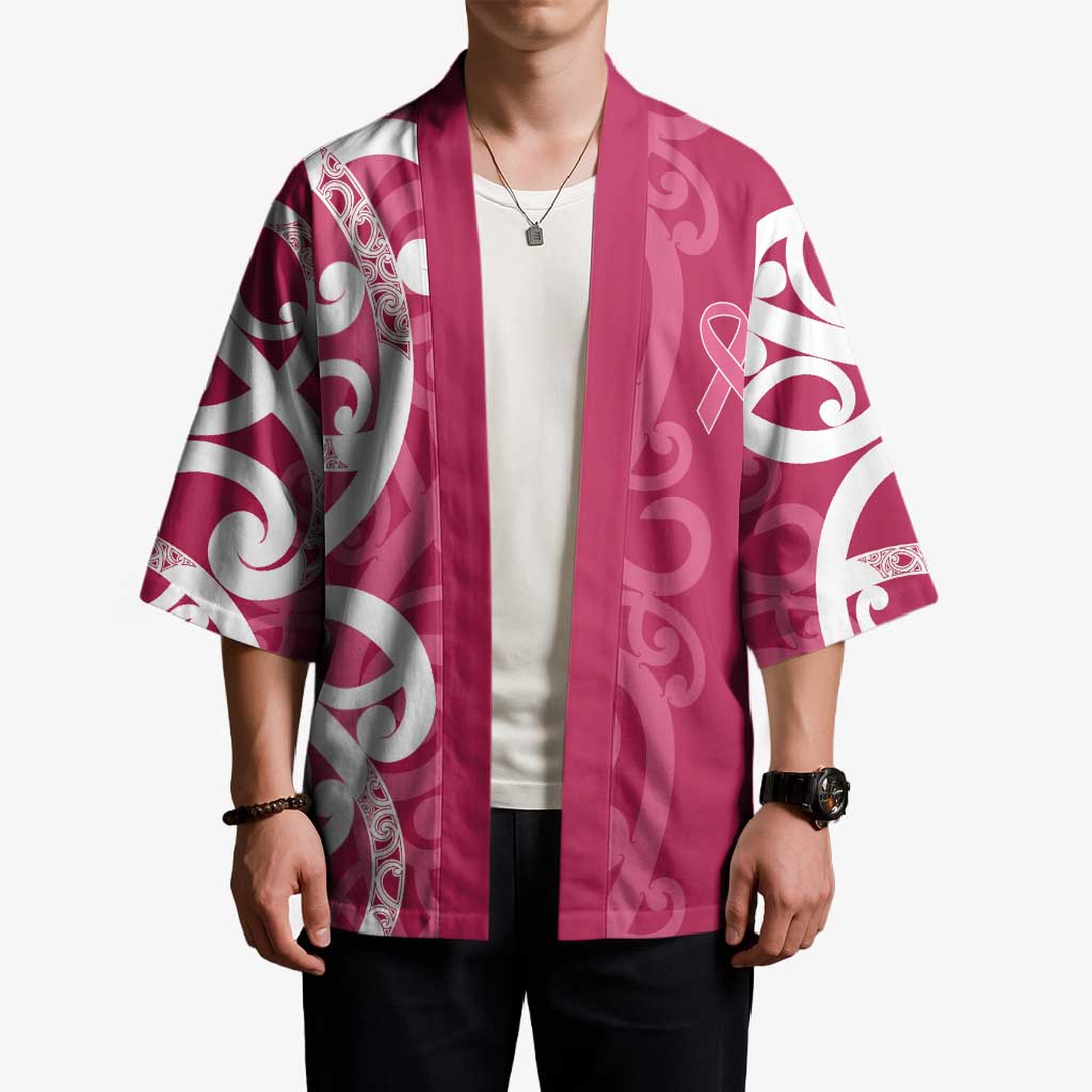 Breast Cancer Awareness Maori Kimono Koru Kowhaiwhai - Vibe Hoodie