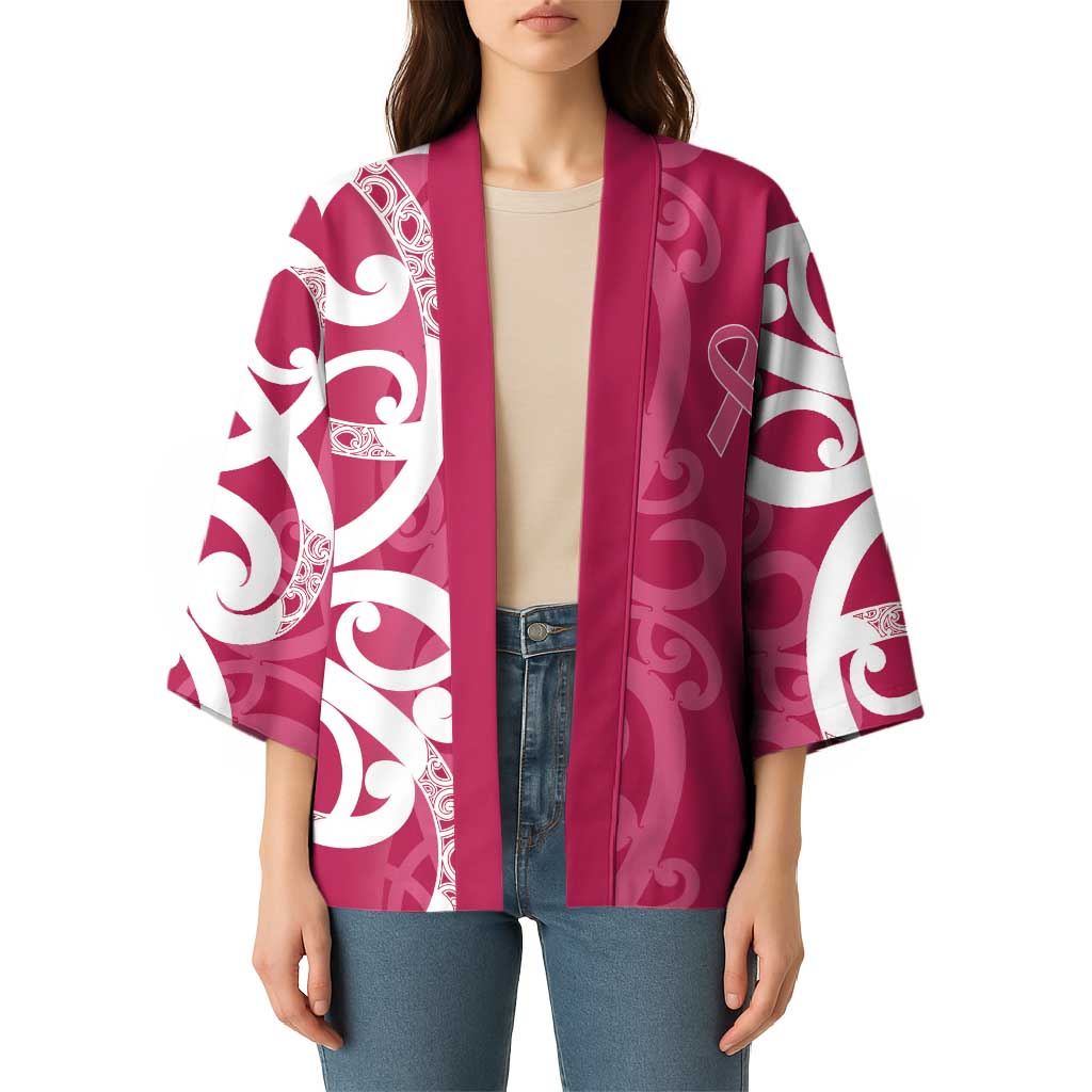 Breast Cancer Awareness Maori Kimono Koru Kowhaiwhai - Vibe Hoodie