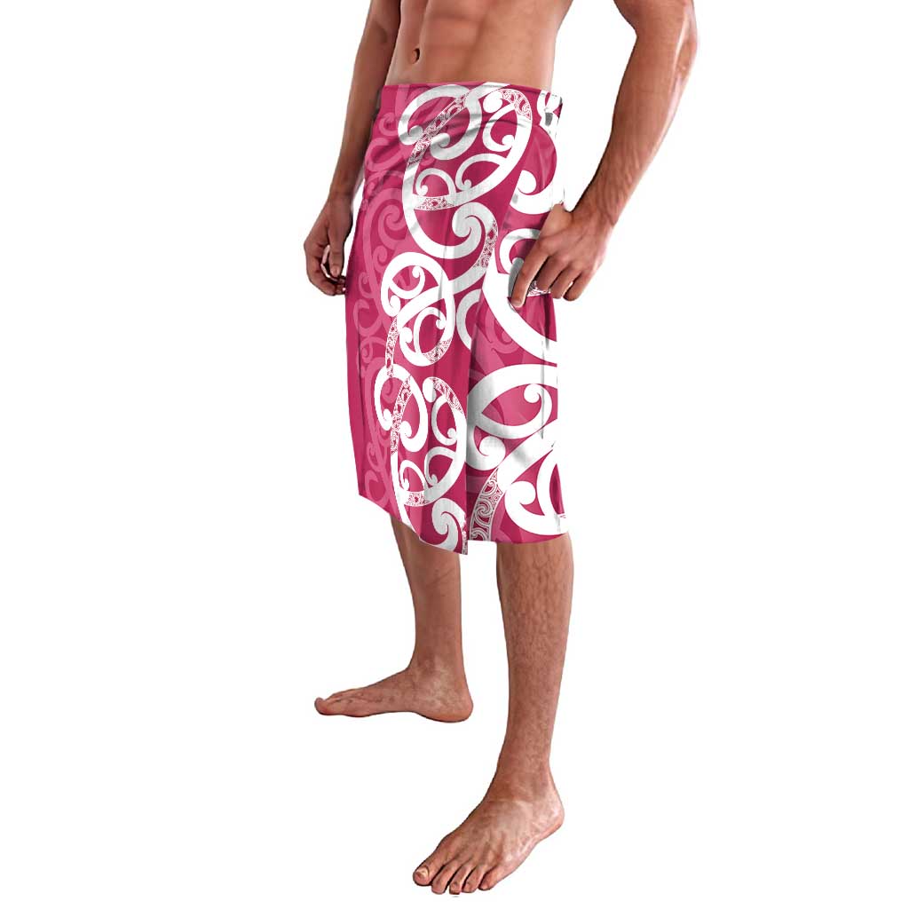 Breast Cancer Awareness Maori Lavalava Koru Kowhaiwhai - Vibe Hoodie