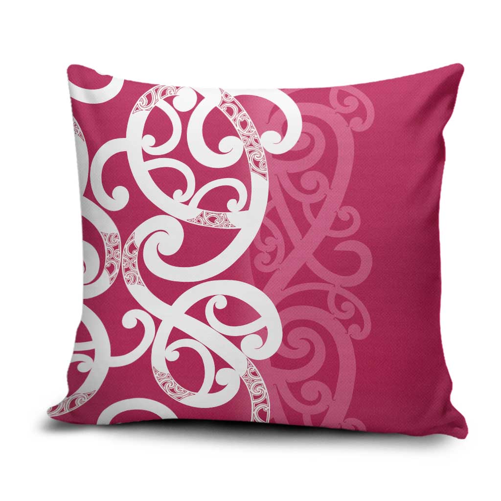 Breast Cancer Awareness Maori Pillow Cover Koru Kowhaiwhai - Vibe Hoodie