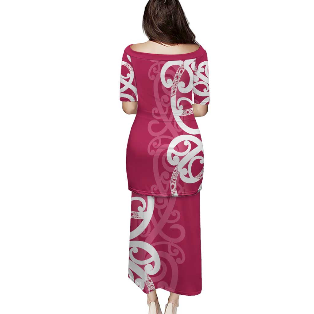 Breast Cancer Awareness Maori Puletasi Koru Kowhaiwhai - Vibe Hoodie