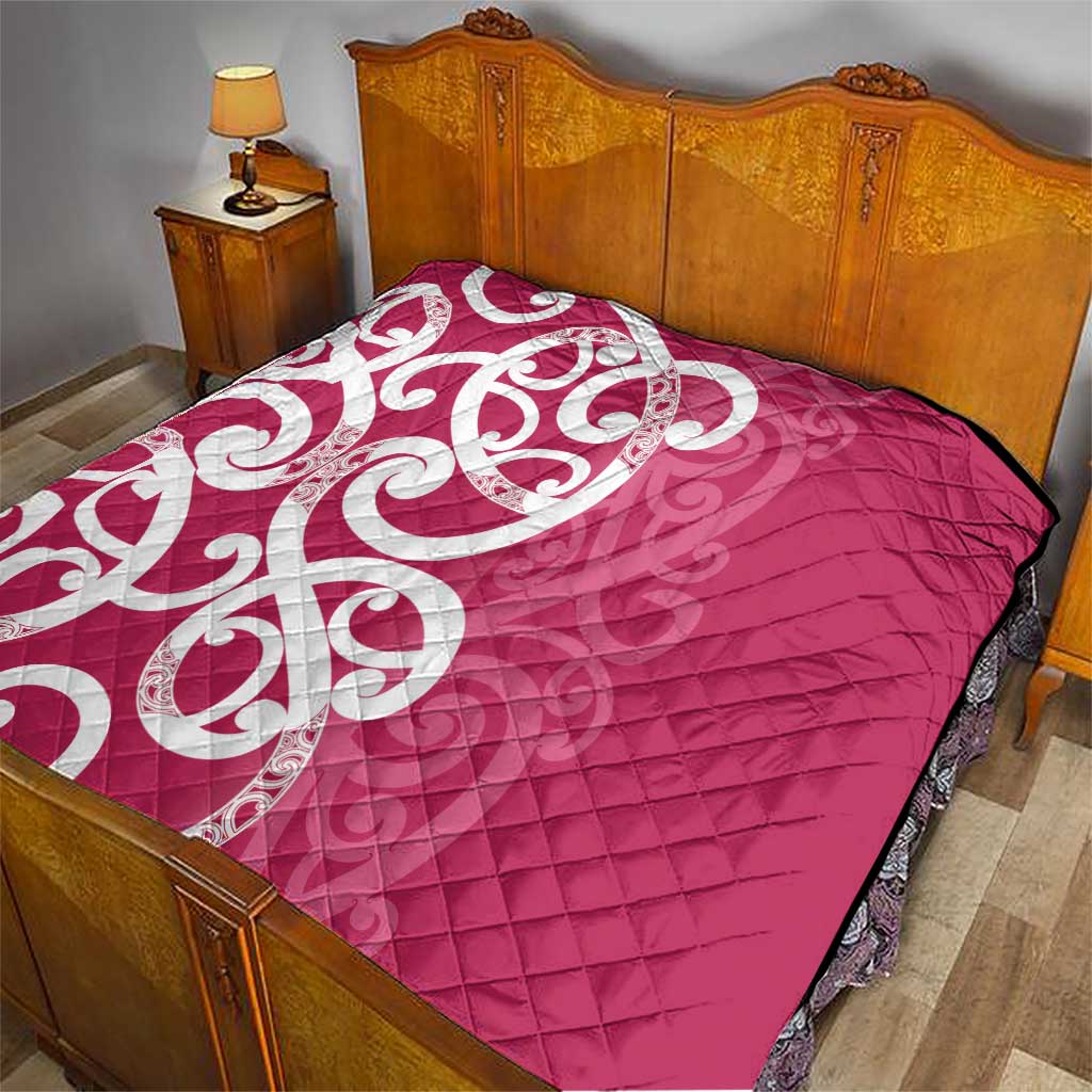 Breast Cancer Awareness Maori Quilt Koru Kowhaiwhai - Vibe Hoodie