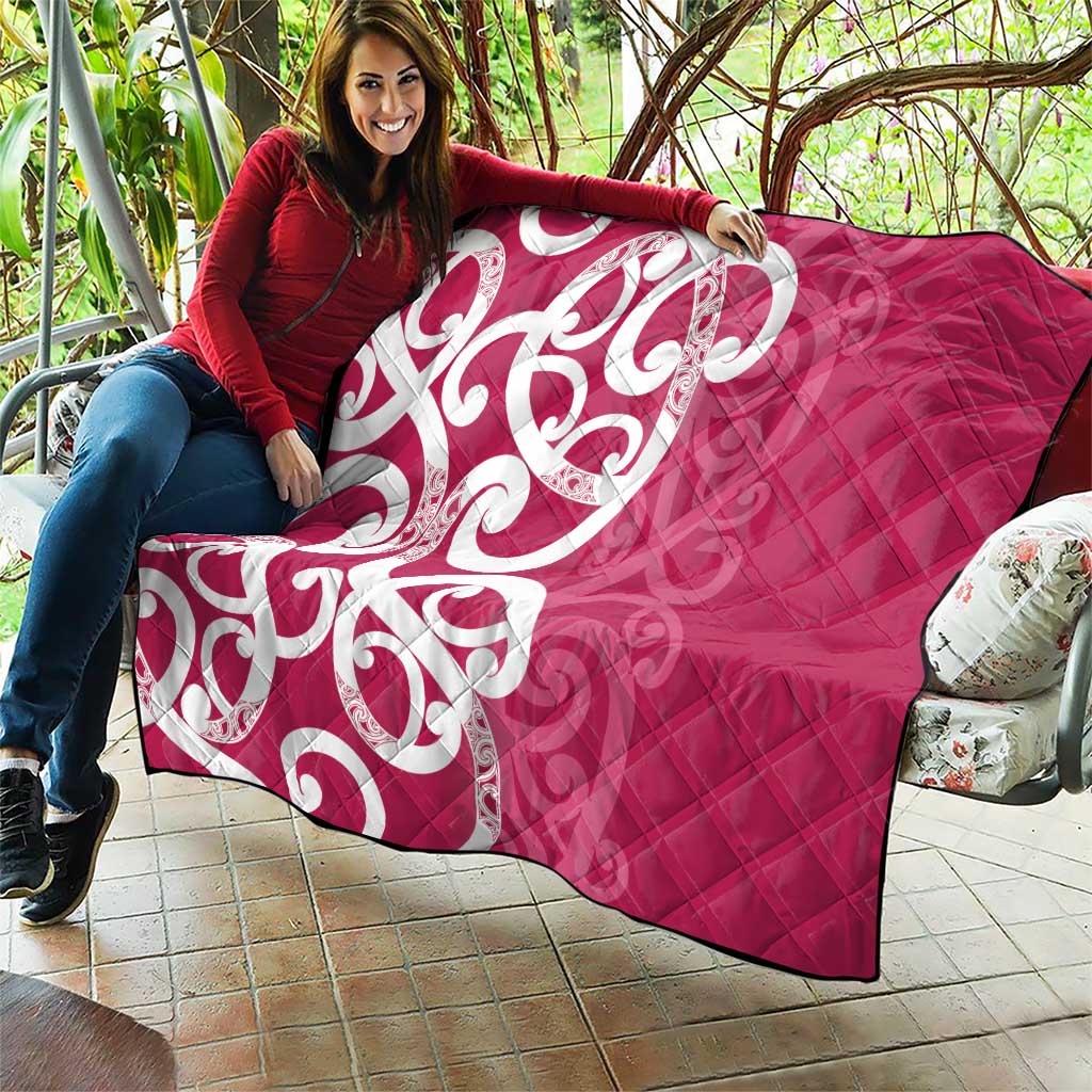 Breast Cancer Awareness Maori Quilt Koru Kowhaiwhai - Vibe Hoodie