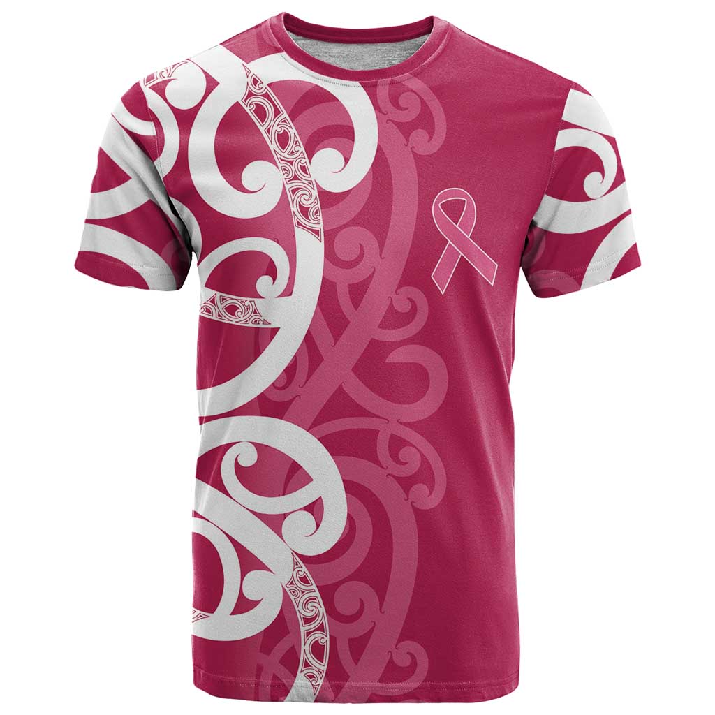 Breast Cancer Awareness Maori T Shirt Koru Kowhaiwhai - Vibe Hoodie
