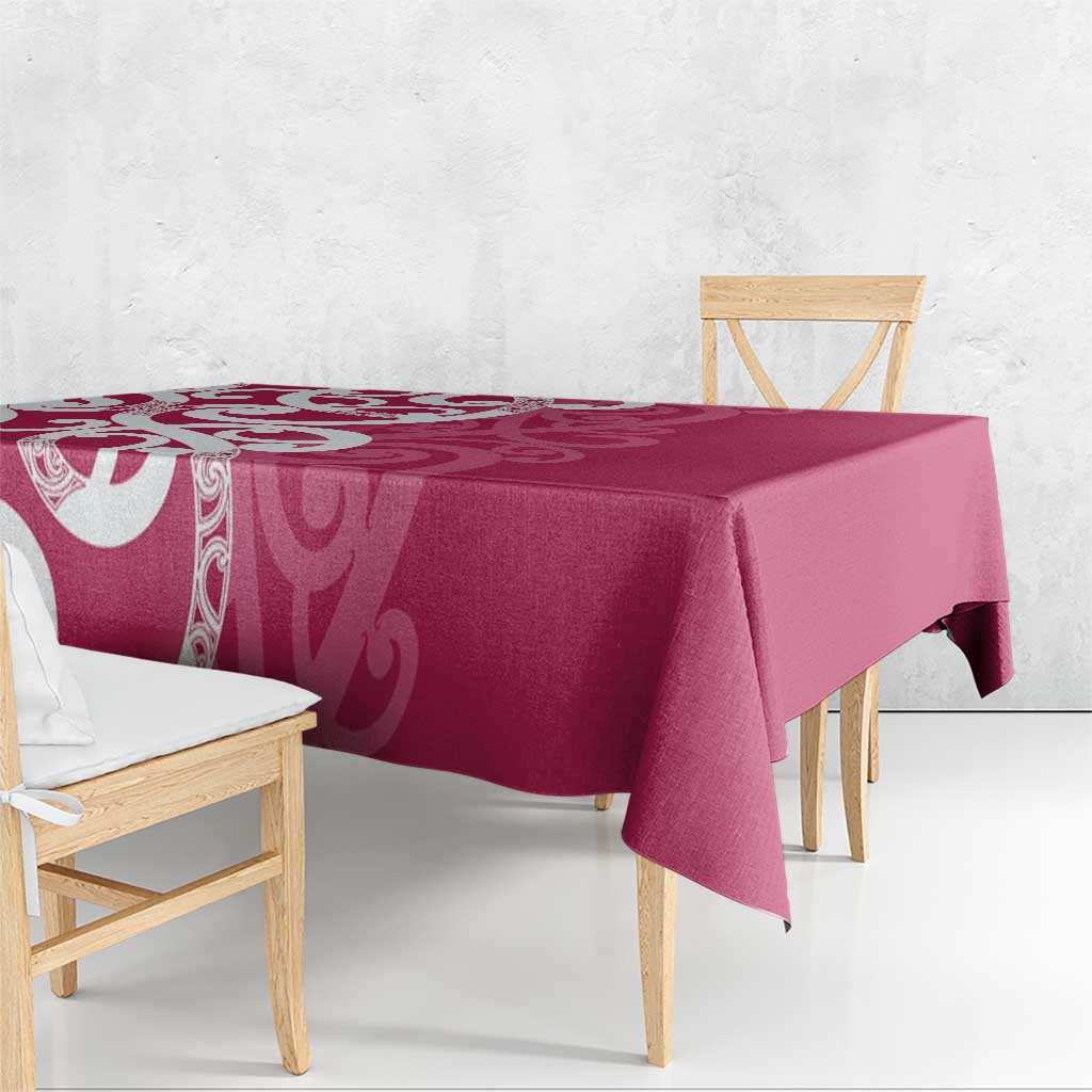 Breast Cancer Awareness Maori Tablecloth Koru Kowhaiwhai - Vibe Hoodie
