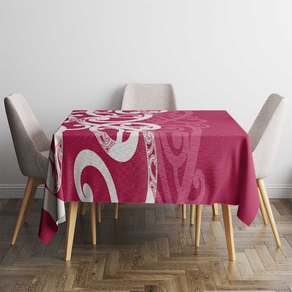 Breast Cancer Awareness Maori Tablecloth Koru Kowhaiwhai - Vibe Hoodie