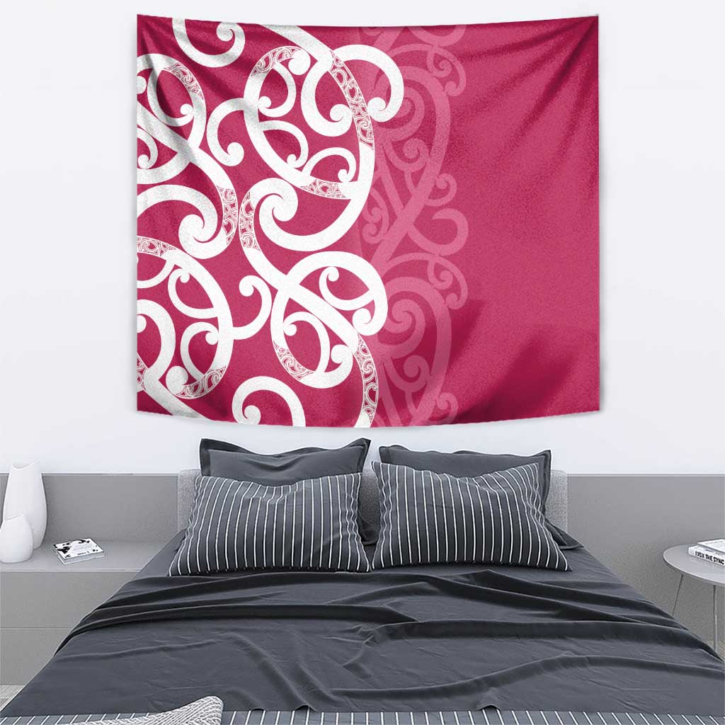 Breast Cancer Awareness Maori Tapestry Koru Kowhaiwhai - Vibe Hoodie