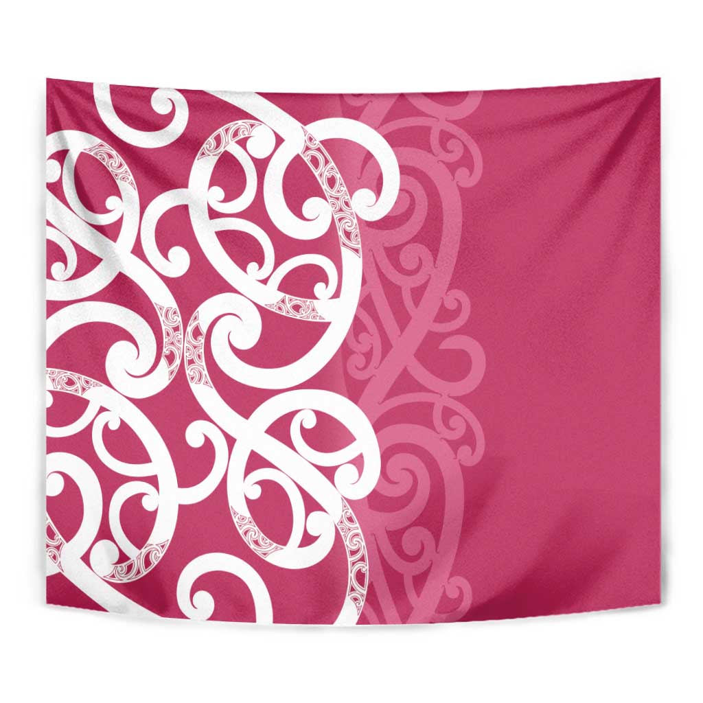 Breast Cancer Awareness Maori Tapestry Koru Kowhaiwhai - Vibe Hoodie