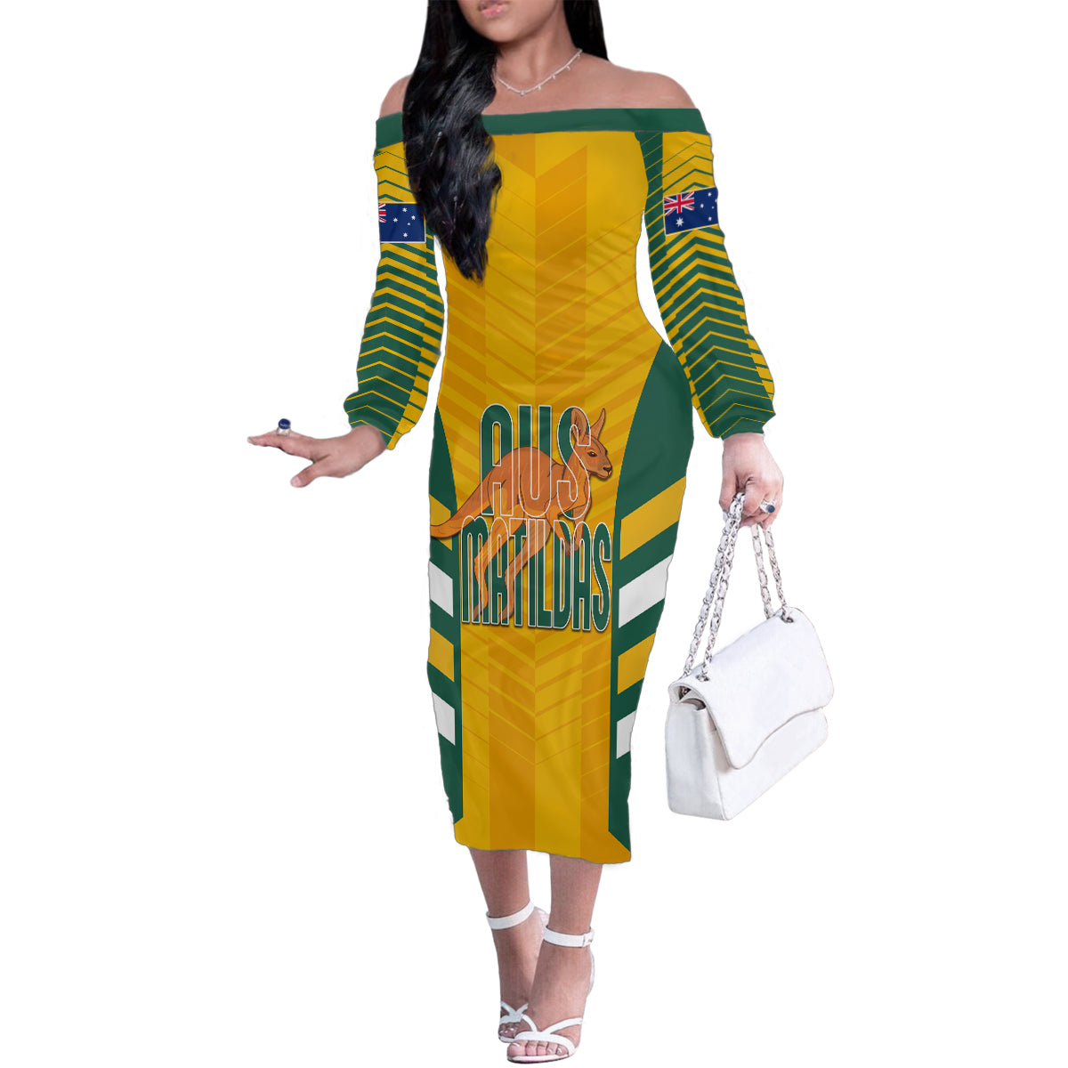 custom-australia-soccer-family-matching-off-shoulder-long-sleeve-dress-and-hawaiian-shirt-go-matildas-dynamic-national-colors