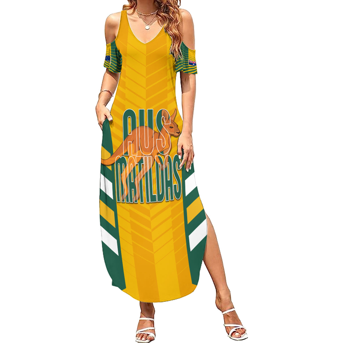 custom-australia-soccer-family-matching-summer-maxi-dress-and-hawaiian-shirt-go-matildas-dynamic-national-colors