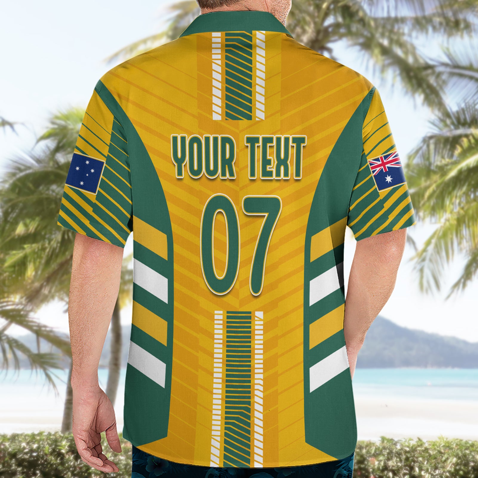 Custom Australia Soccer Hawaiian Shirt Go Matildas Dynamic - National Colors - Vibe Hoodie Shop