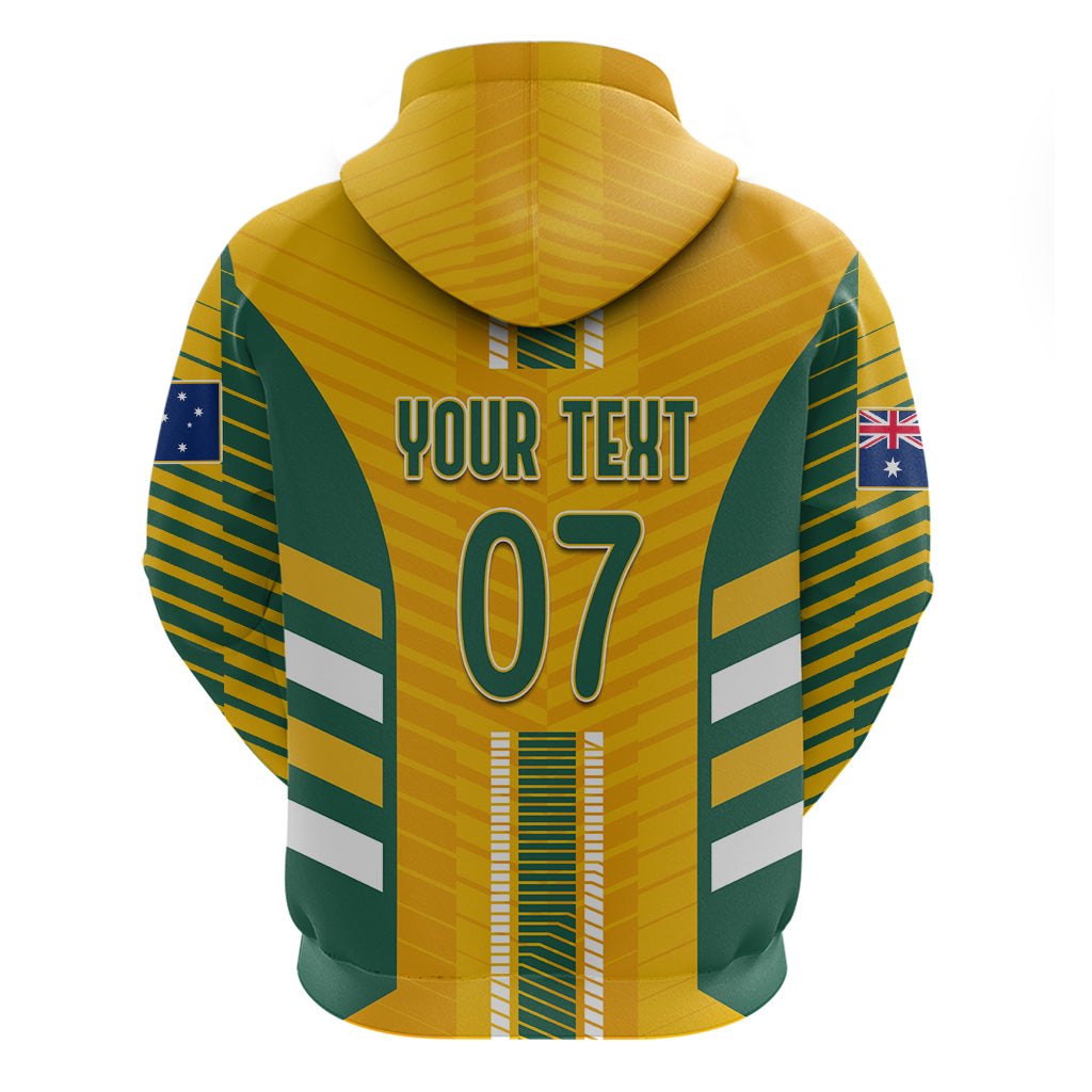 Custom Australia Soccer Hoodie Go Matildas Dynamic - National Colors LT7 - Vibe Hoodie Shop