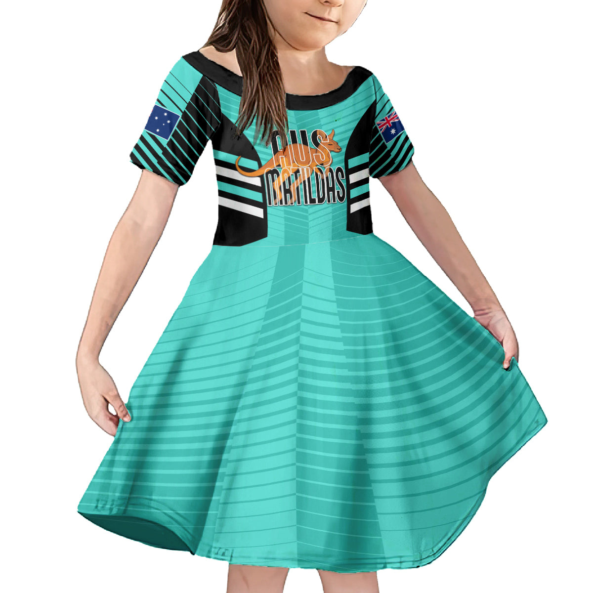 custom-australia-soccer-family-matching-off-shoulder-long-sleeve-dress-and-hawaiian-shirt-go-matildas-dynamic-turquoise