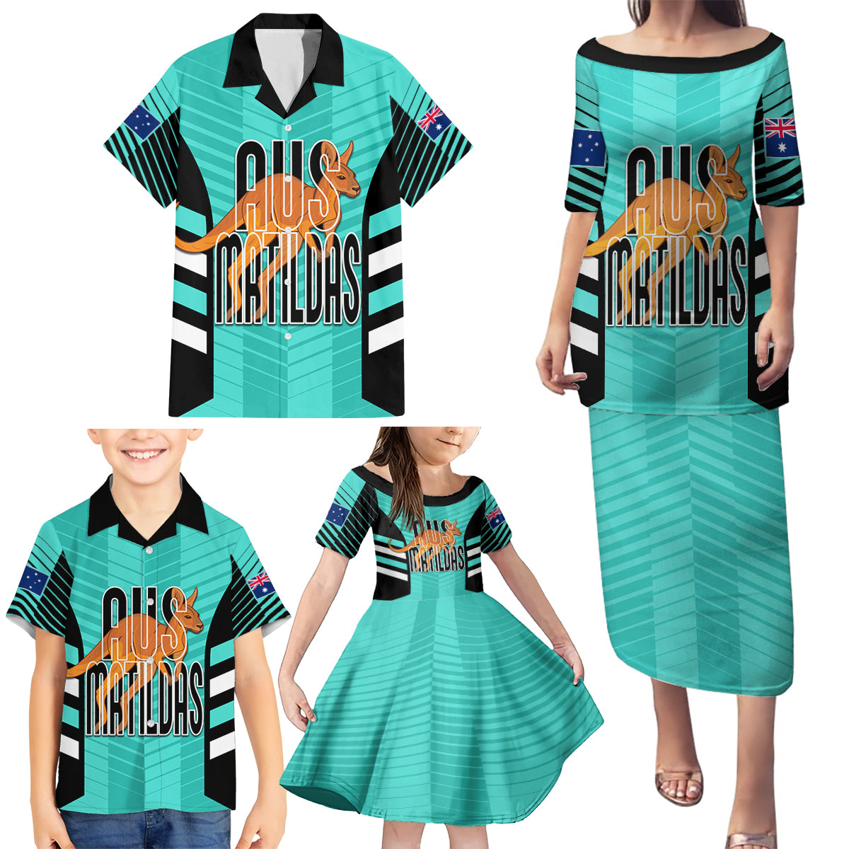 custom-australia-soccer-family-matching-puletasi-dress-and-hawaiian-shirt-go-matildas-dynamic-turquoise