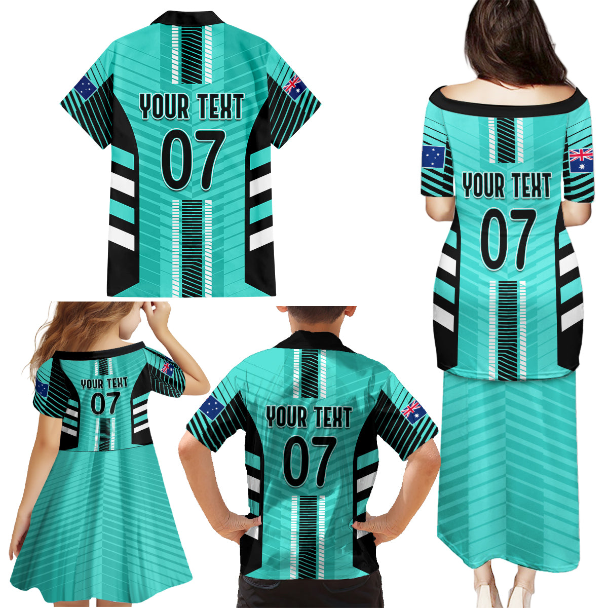 custom-australia-soccer-family-matching-puletasi-dress-and-hawaiian-shirt-go-matildas-dynamic-turquoise