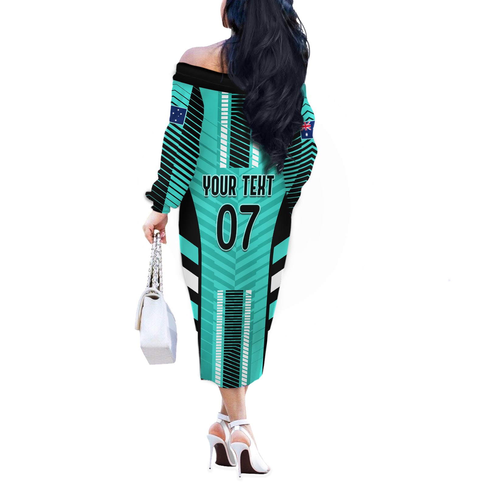 custom-australia-soccer-off-the-shoulder-long-sleeve-dress-go-matildas-dynamic-turquoise