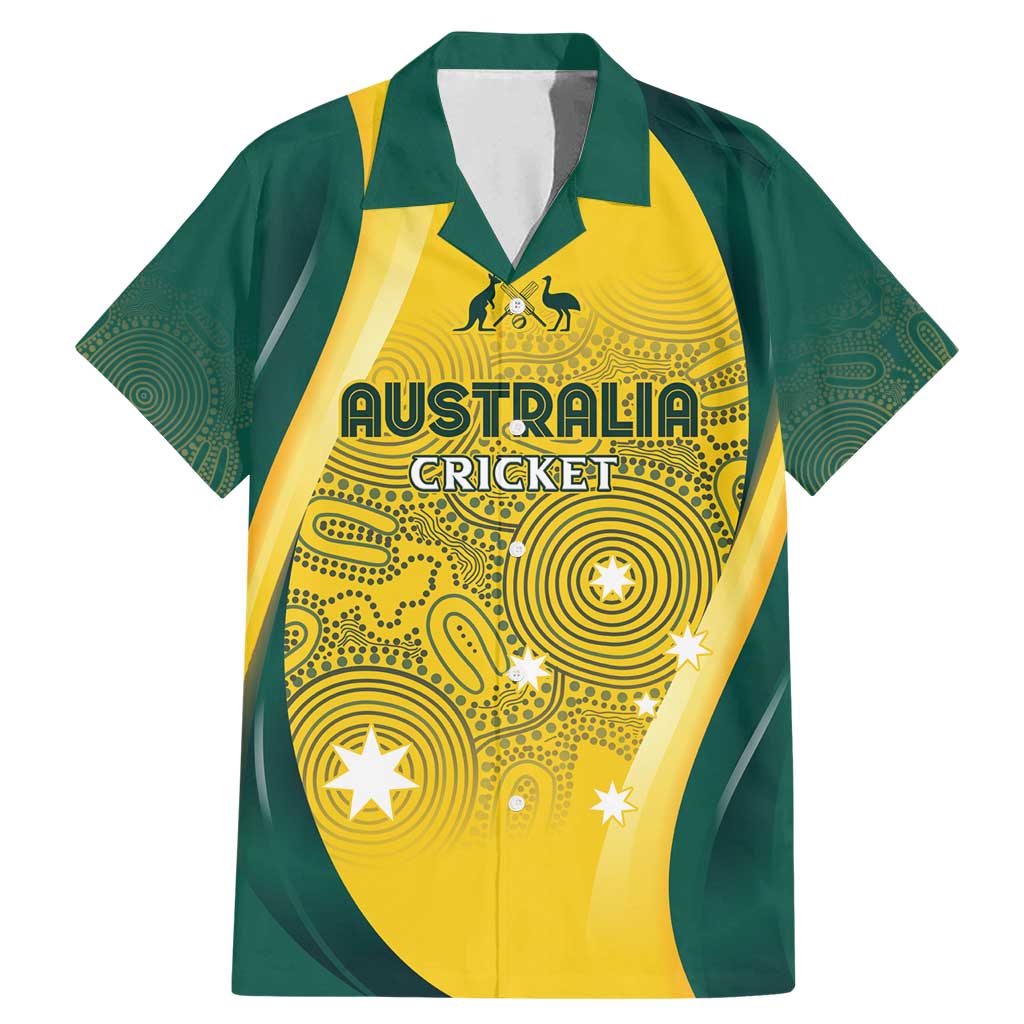 Australia Cricket Custom Indigenous Family Matching Mermaid Dress and Hawaiian Shirt Aboriginal Arts GO Aussie