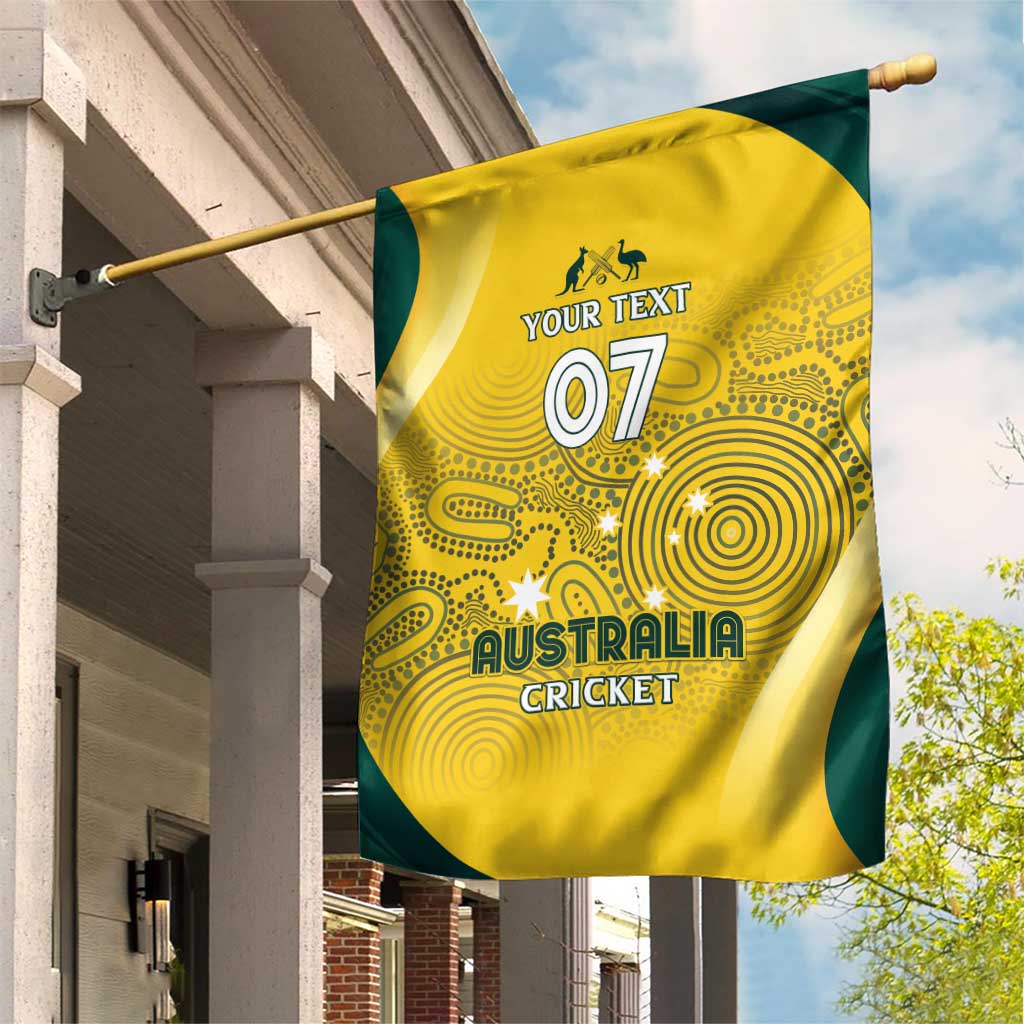 Australia Cricket Custom Indigenous Garden Flag Aboriginal Arts GO Aussie - Vibe Hoodie Shop
