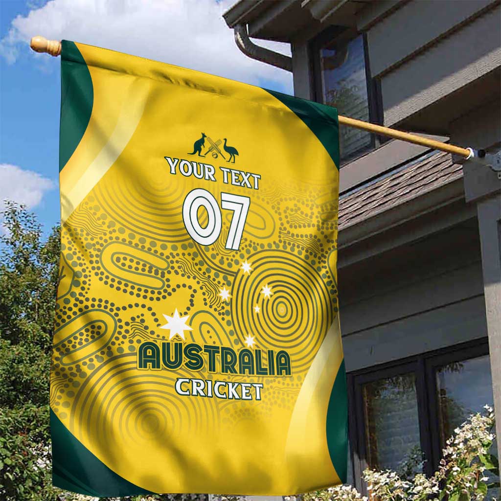 Australia Cricket Custom Indigenous Garden Flag Aboriginal Arts GO Aussie - Vibe Hoodie Shop