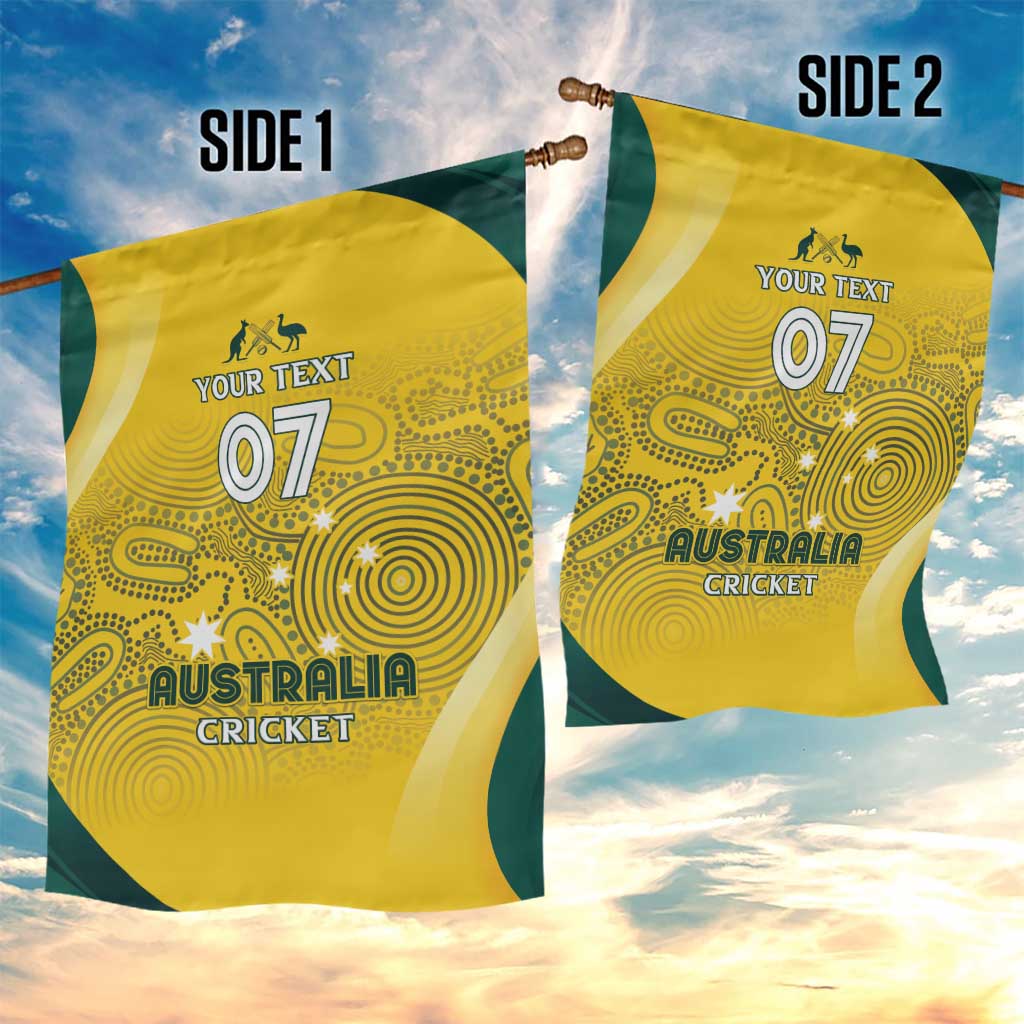 Australia Cricket Custom Indigenous Garden Flag Aboriginal Arts GO Aussie - Vibe Hoodie Shop