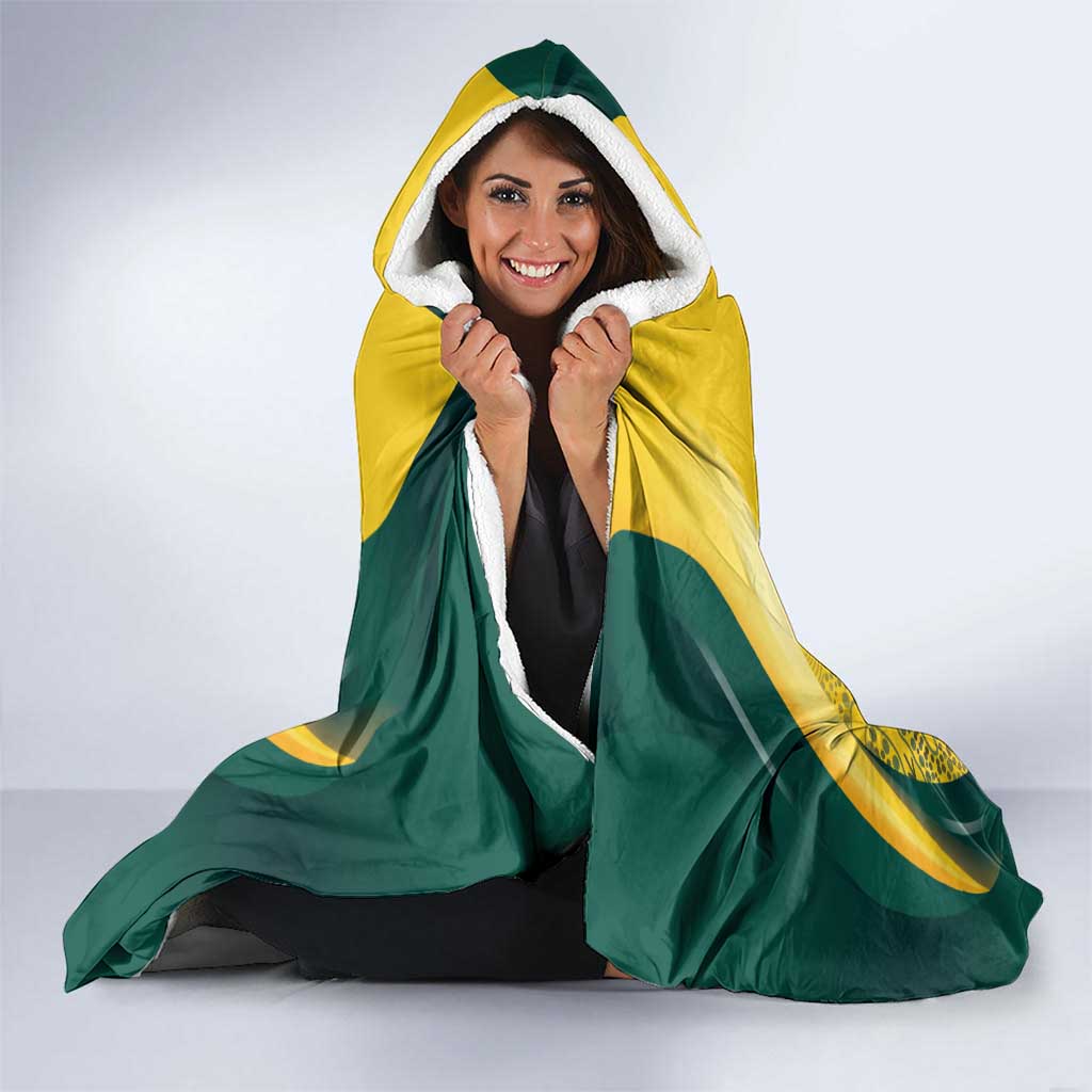 Australia Cricket Custom Indigenous Hooded Blanket Aboriginal Arts GO Aussie LT7