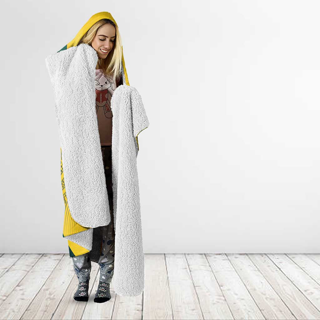 Australia Cricket Custom Indigenous Hooded Blanket Aboriginal Arts GO Aussie LT7
