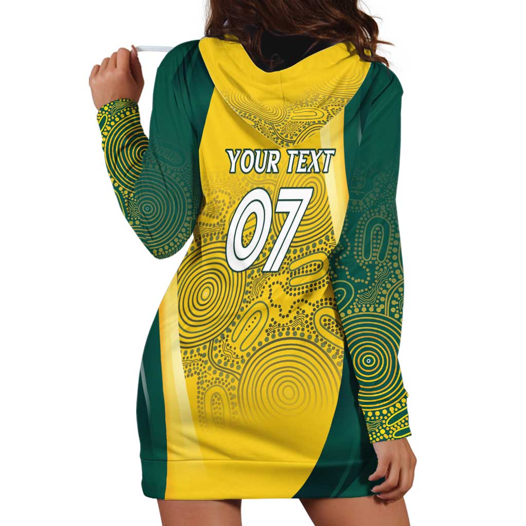 Australia Cricket Custom Indigenous Hoodie Dress Aboriginal Arts GO Aussie - Vibe Hoodie Shop