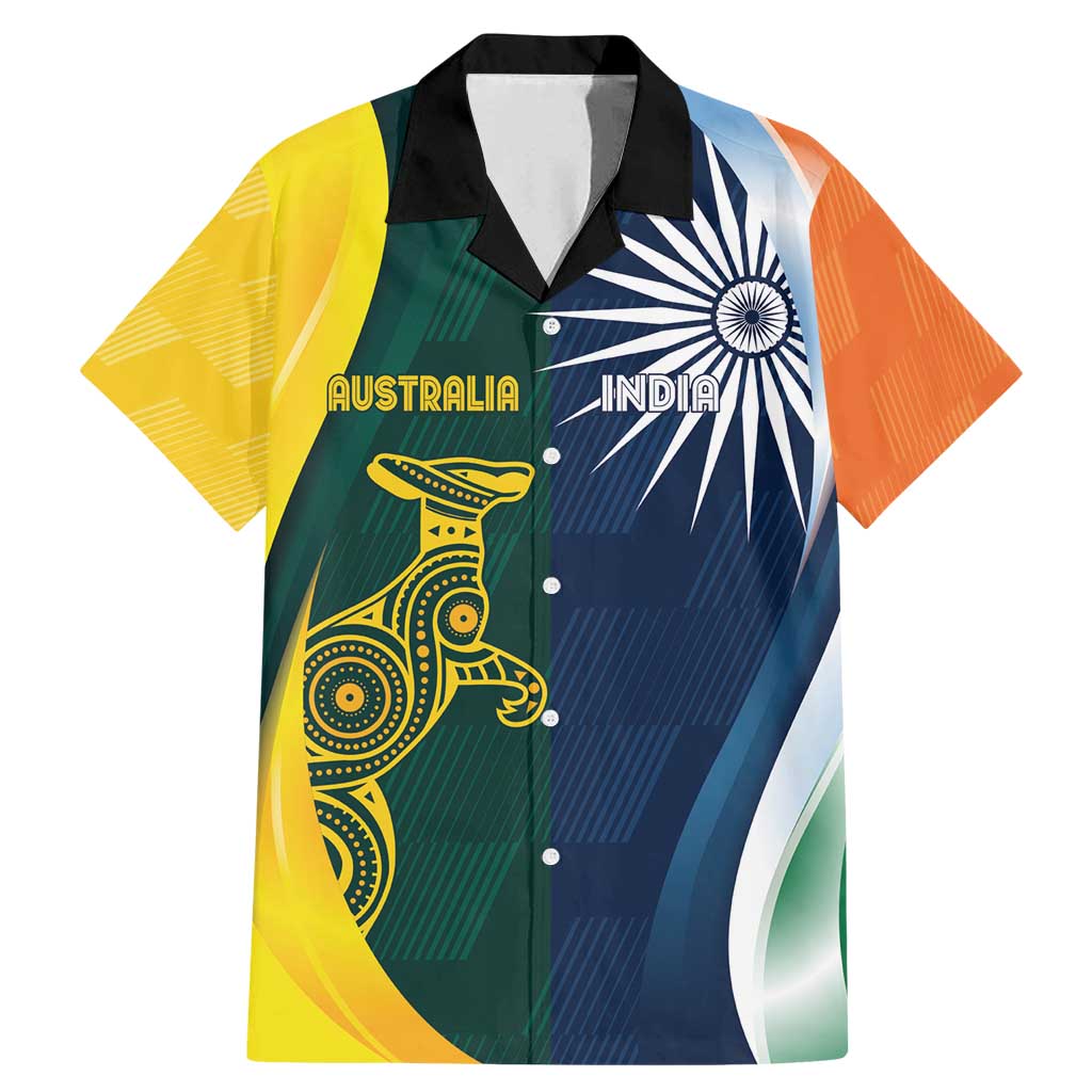 Custom India and Australia Cricket Family Matching Mermaid Dress and Hawaiian Shirt Special Half-Half Mix