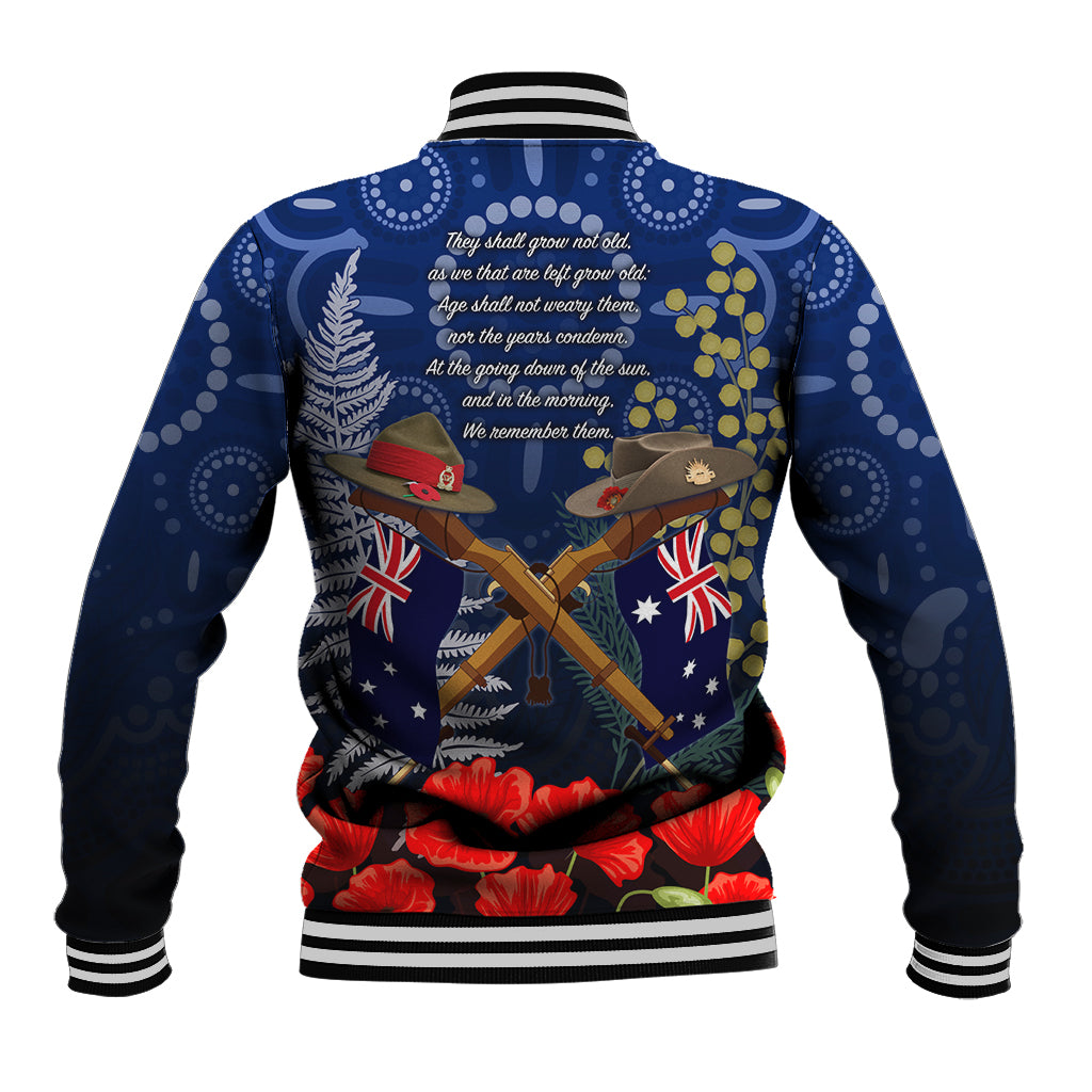 Anzac Baseball Jacket Australia Aboriginal Mix New Zealand Slouch Hats - Vibe Hoodie Shop