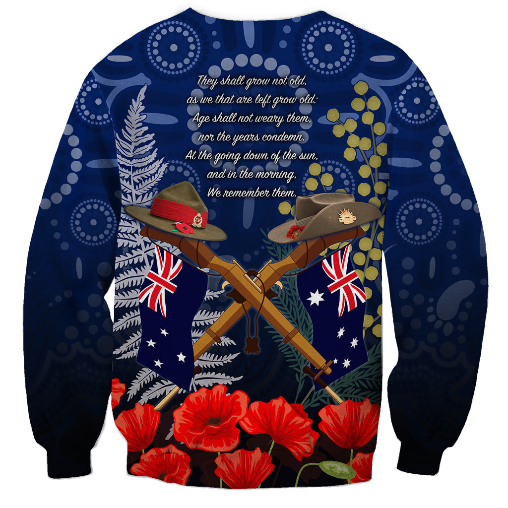 Anzac Sweatshirt Australia Aboriginal Mix New Zealand Slouch Hats - Vibe Hoodie Shop