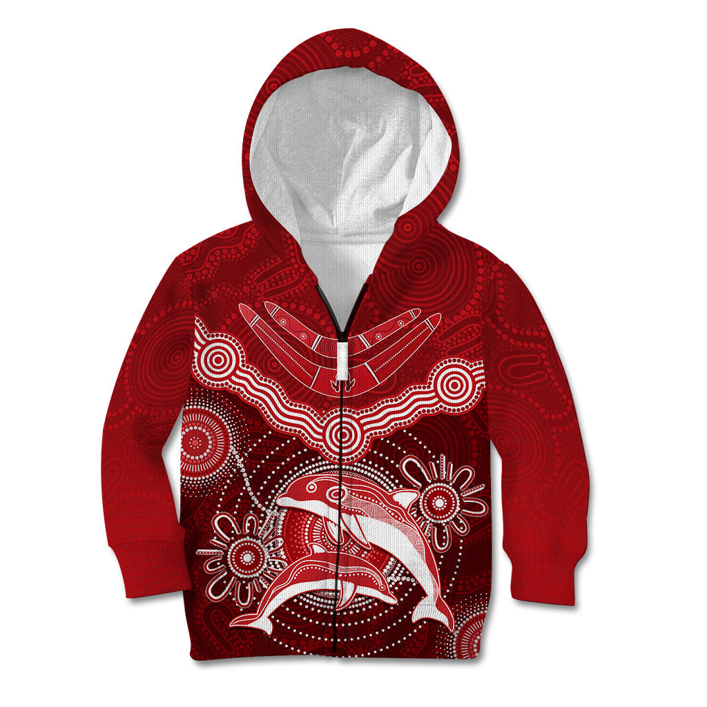 personalised-dolphins-rugby-kid-hoodie-aboriginal-boomerang-artsy-style