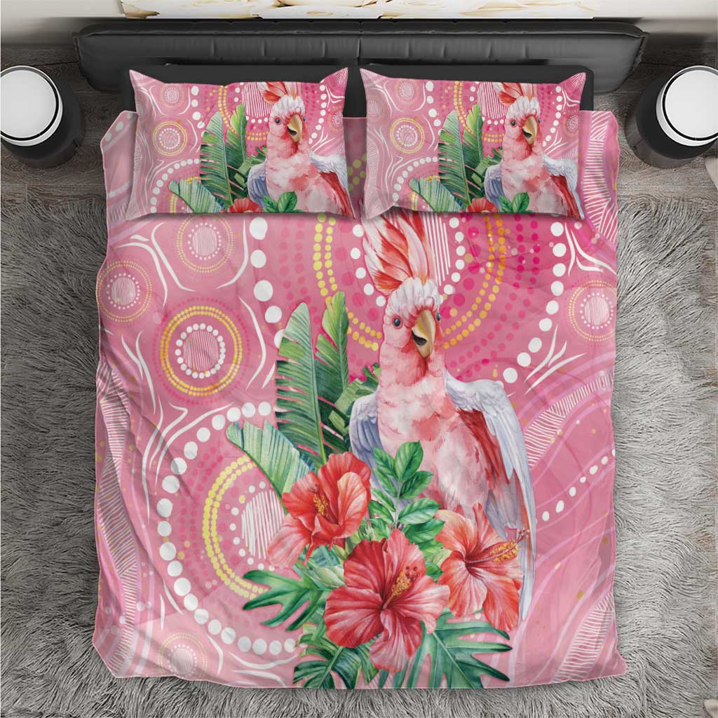 Breast Cancer Pink Cockatoo Bedding Set Australia Indigenous Watercolor Glaze - Vibe Hoodie