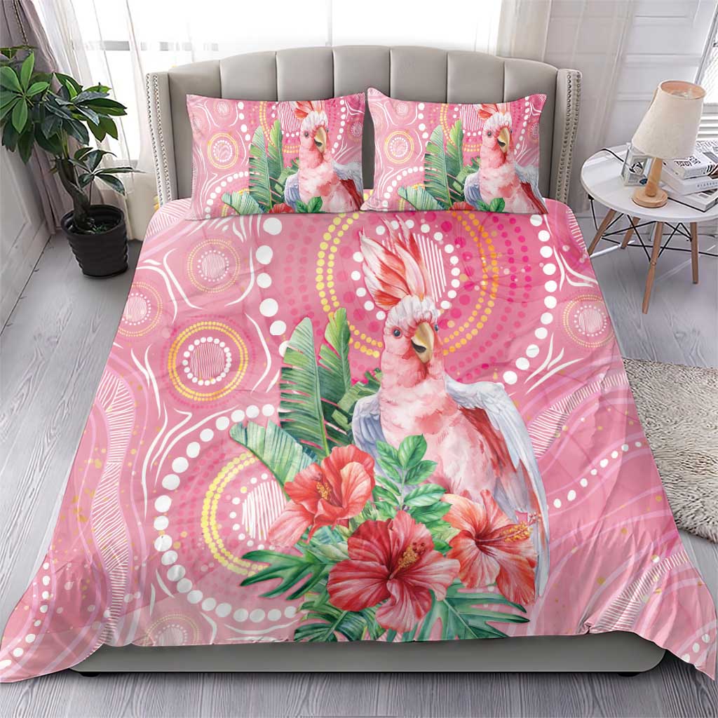Breast Cancer Pink Cockatoo Bedding Set Australia Indigenous Watercolor Glaze - Vibe Hoodie