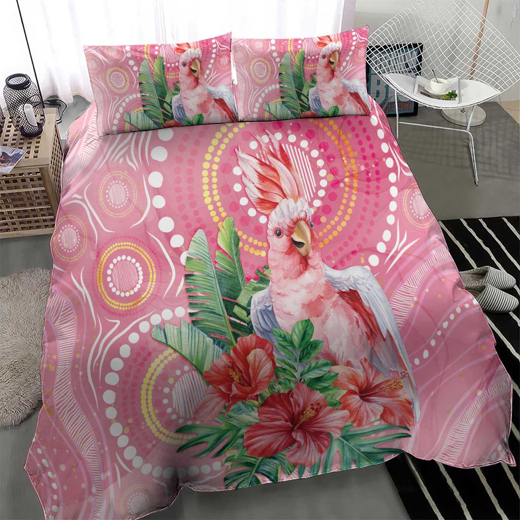 Breast Cancer Pink Cockatoo Bedding Set Australia Indigenous Watercolor Glaze - Vibe Hoodie